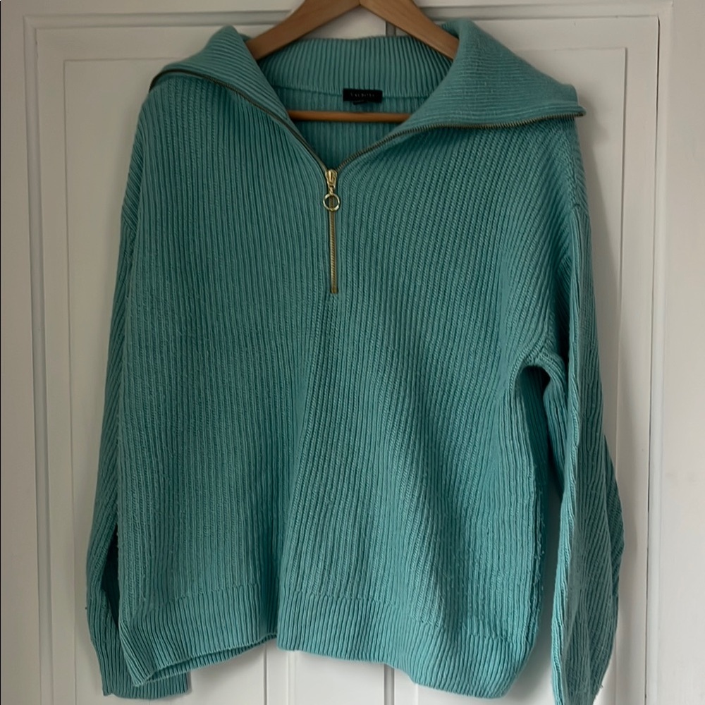 Talbots Quarter Zip Pullover Sweater, Size L